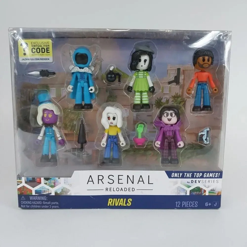 Roblox DevSeries ARSENAL RELOADED RIVALS Figure‎ Set (12 pc) NEW